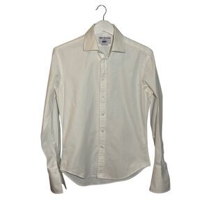 T.M. Lewin John Francomb white cotton shirt with French cuffs - 15 1/2